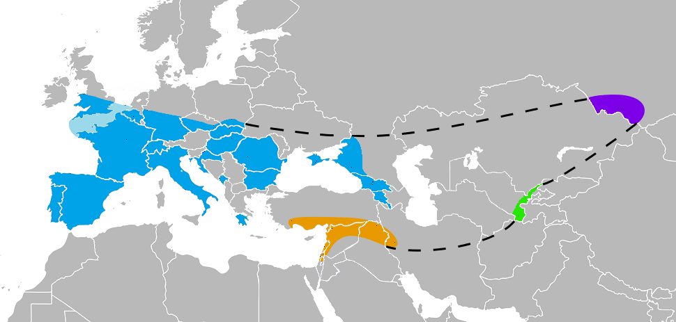 Aire de répartition de Néandertal