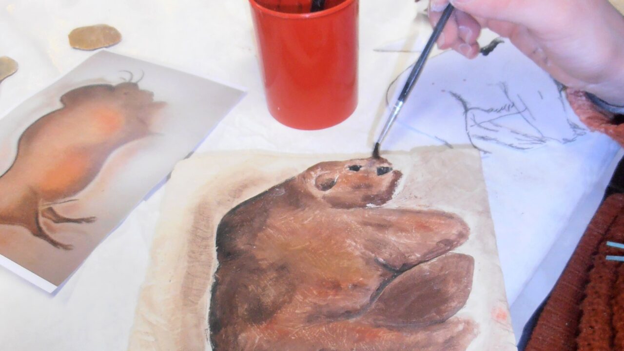 Atelier de peinture d'art pariétal — La Sabline