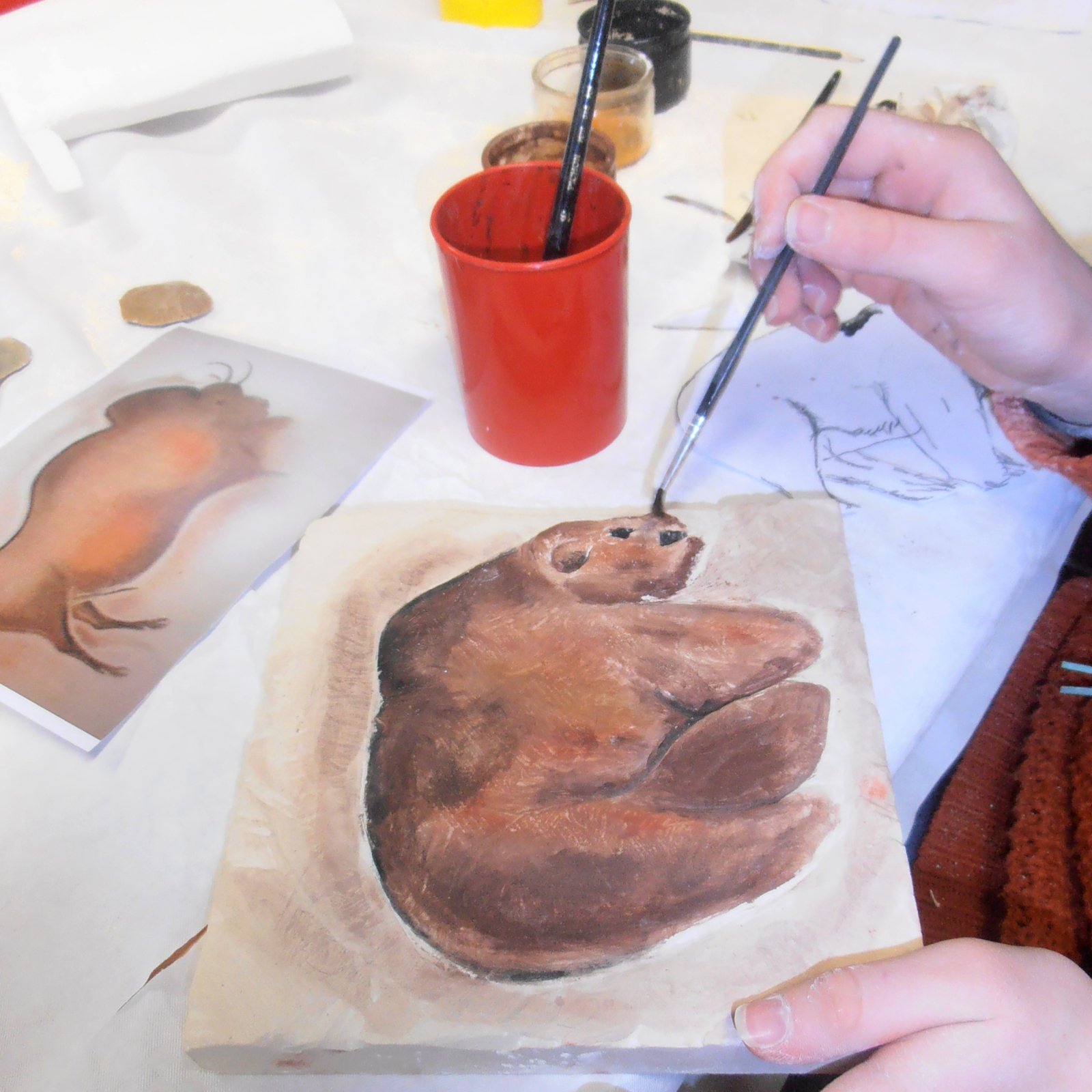 Atelier de peinture d'art pariétal — La Sabline