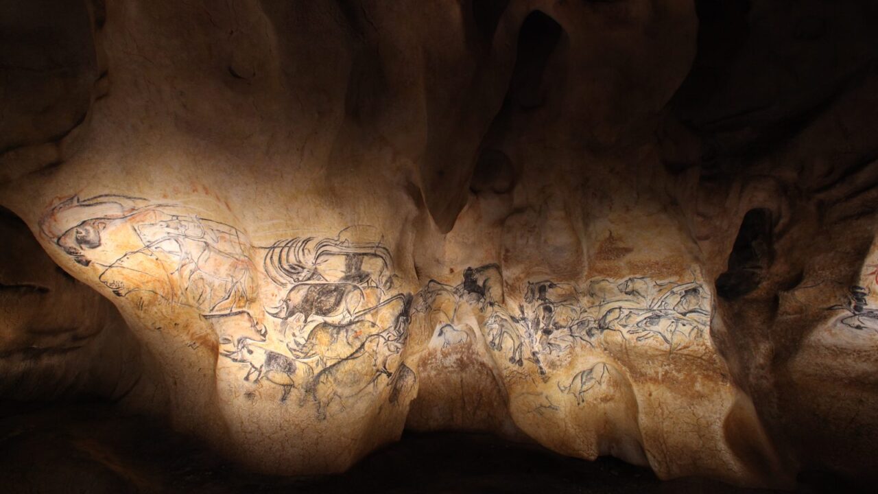 Le panneau des lions
