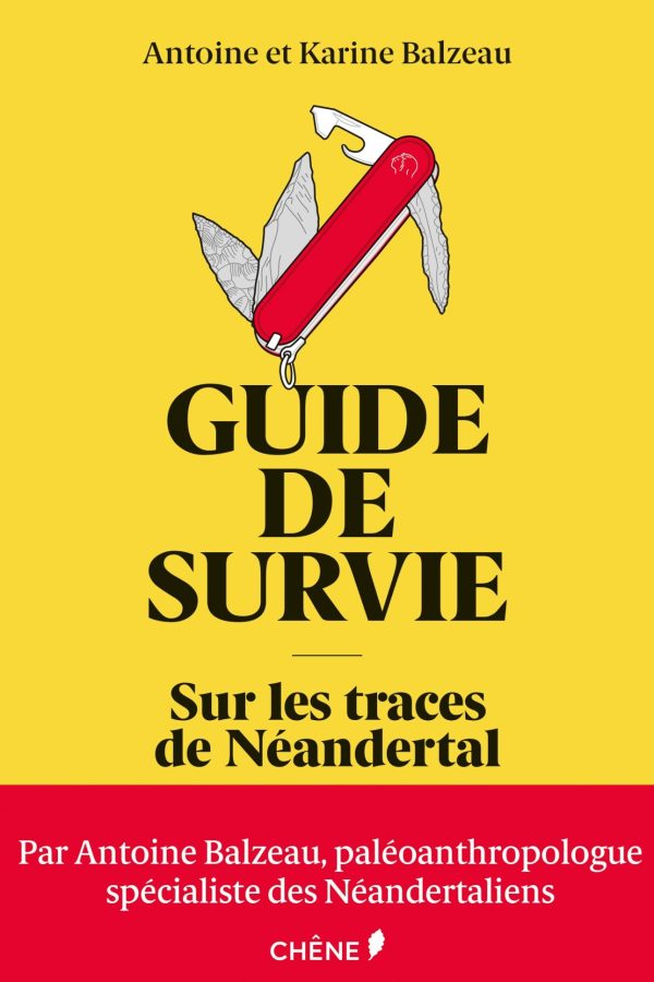 Couverture du livre « Guide de survie sur les traces de Néandertal »