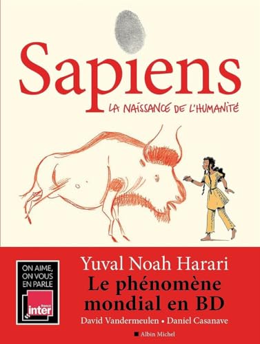 Couverture, Sapiens, La naissance de l&rsquo;humanité (BD)