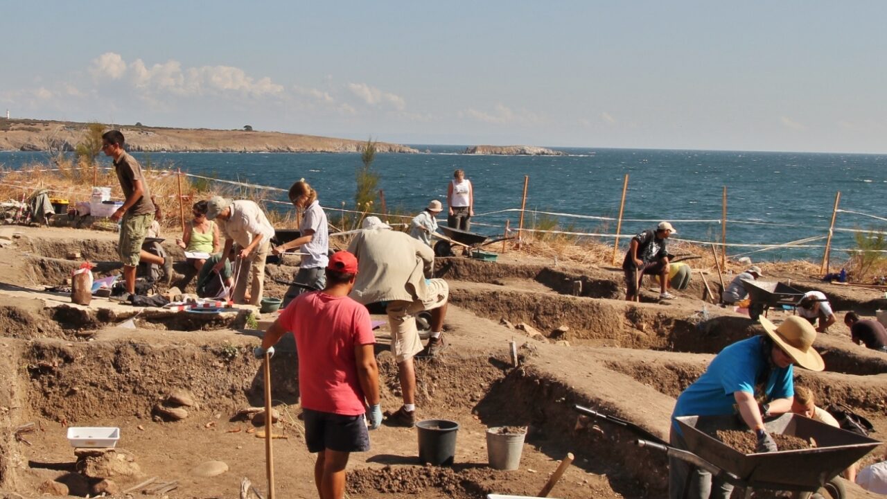 Chantier de fouille archéologique