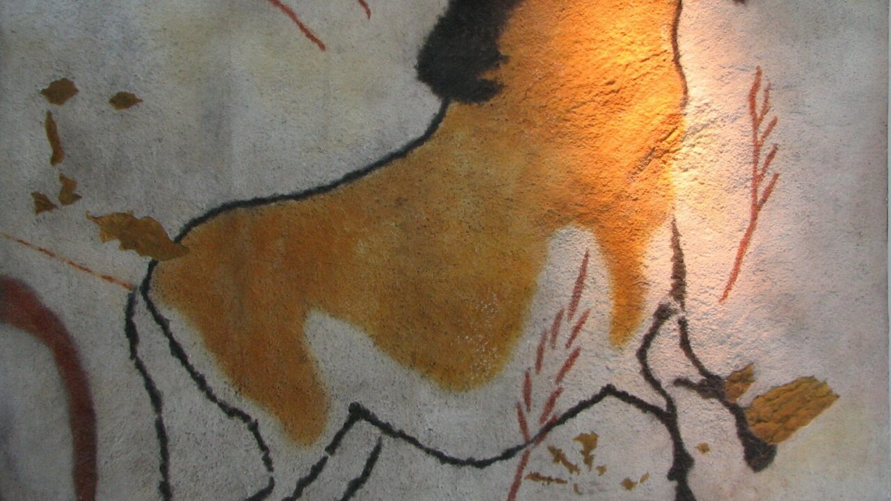 Cheval peint, fac-similé de Lascaux