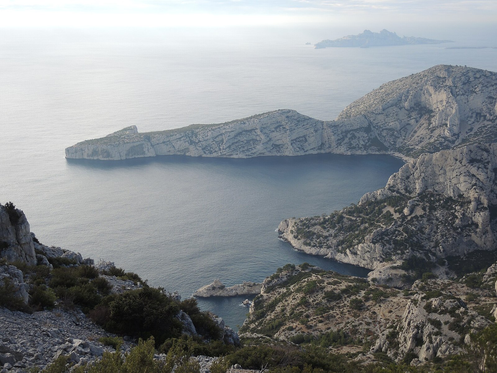 Calanque de Morgiou, où s'ouvre la grotte Cosquer