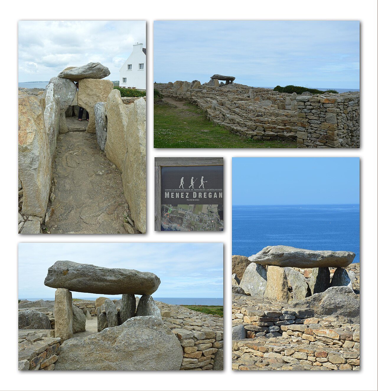Le cairn néolithique de Menez-Dregan, à proximité du site, Plouhinec (Finistère).