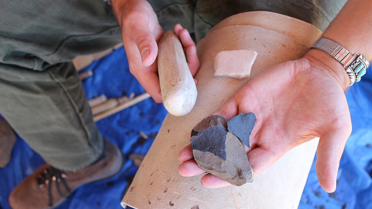 Atelier taille de silex, Paléosite