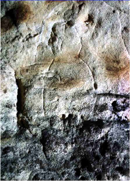 Vénus grotte de Gabillou Sourzac Relevé de paroi 30 cm