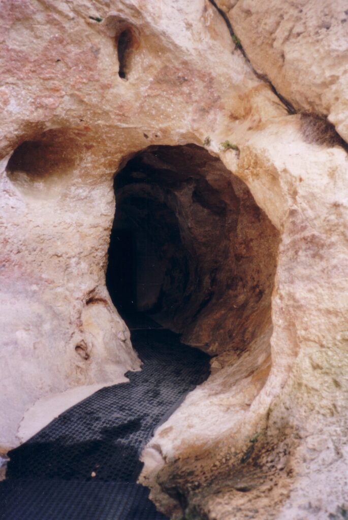Entrée de la grotte ornée de Font-de-Gaume, dans la falaise
