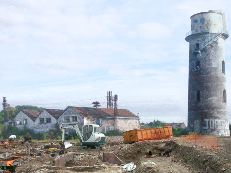 Début d’un chantier de fouilles archéologiques