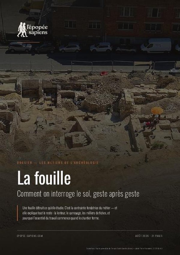 Couverture, La fouille archéologique, comment on interroge le sol