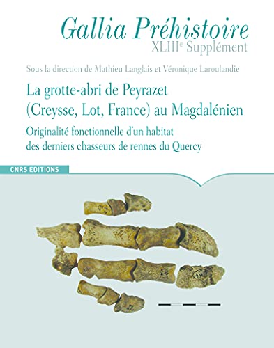 Couverture : La grotte-abri de Peyrazet (Creysse, Lot, France) au Magdalénien