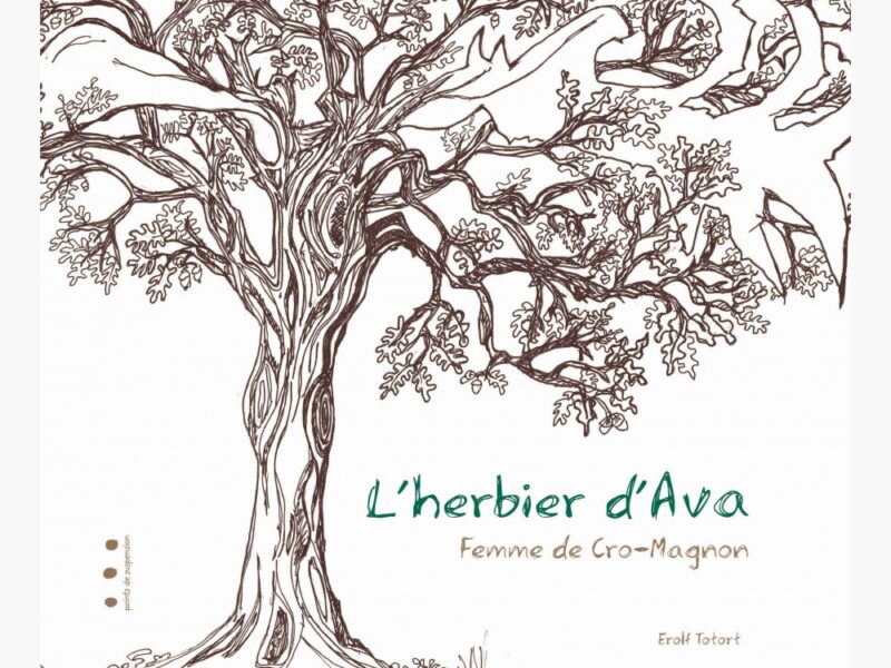 Couverture de « L’Herbier d’Ava, femme de Cro-Magnon », Erolf Totort (Éditions Points de suspension, 2019).