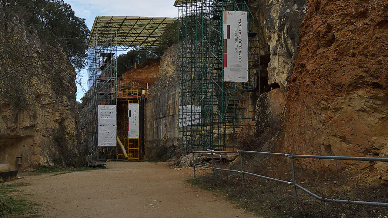 La Trinchera del Ferrocarril à Atapuerca (Burgos, Espagne).