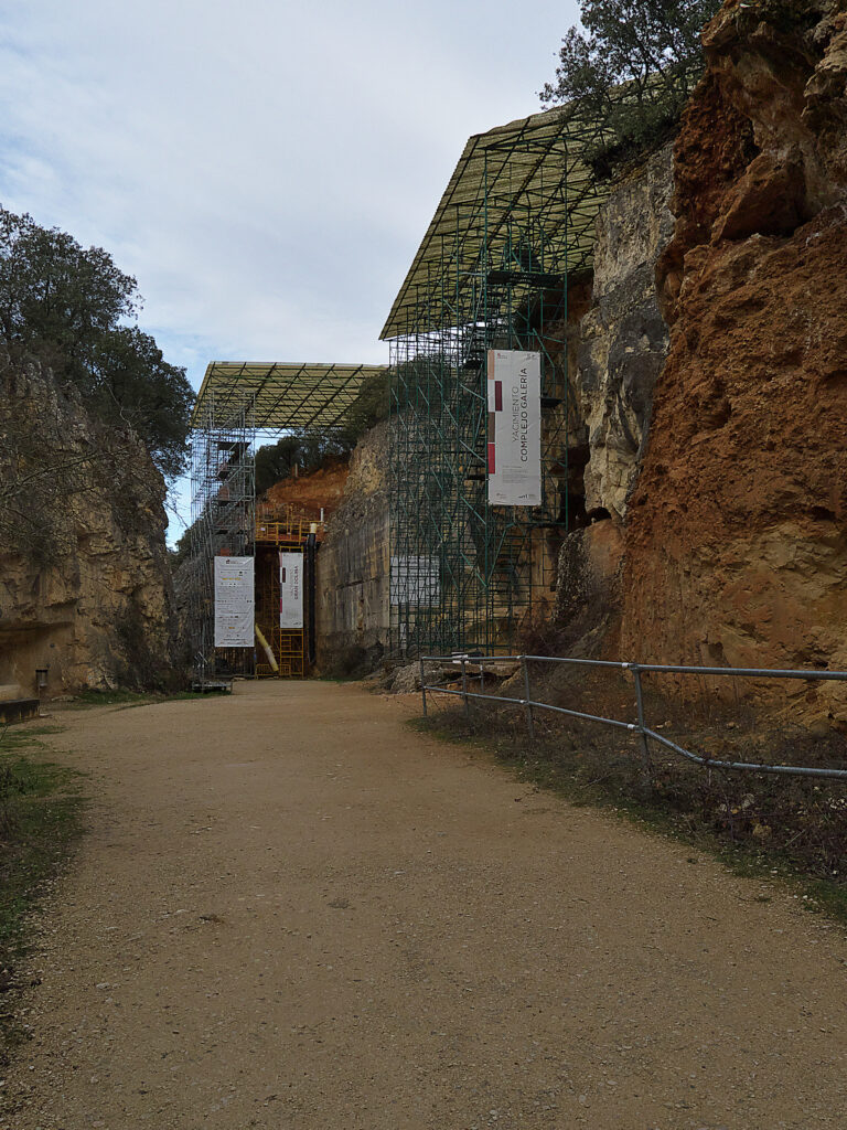 La Trinchera del Ferrocarril à Atapuerca (Burgos, Espagne).
