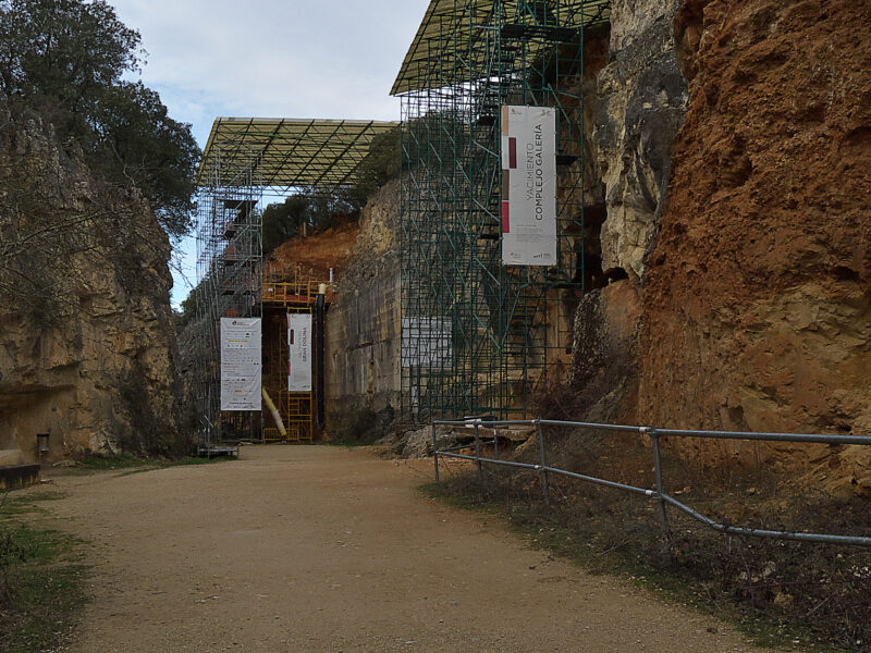 La Trinchera del Ferrocarril à Atapuerca (Burgos, Espagne).
