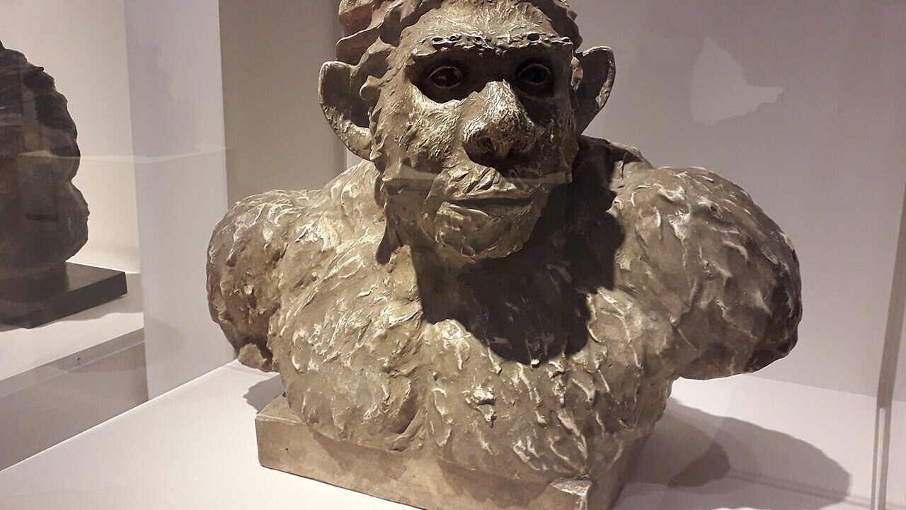 Reconstitution de l’Homme du Moustier par Maurice Faure et Yvonne Parvillée, 1923
