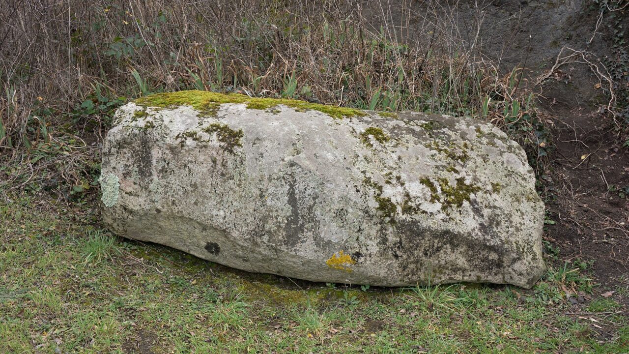 Menhir couché du Puy de la Poix, en Limagne