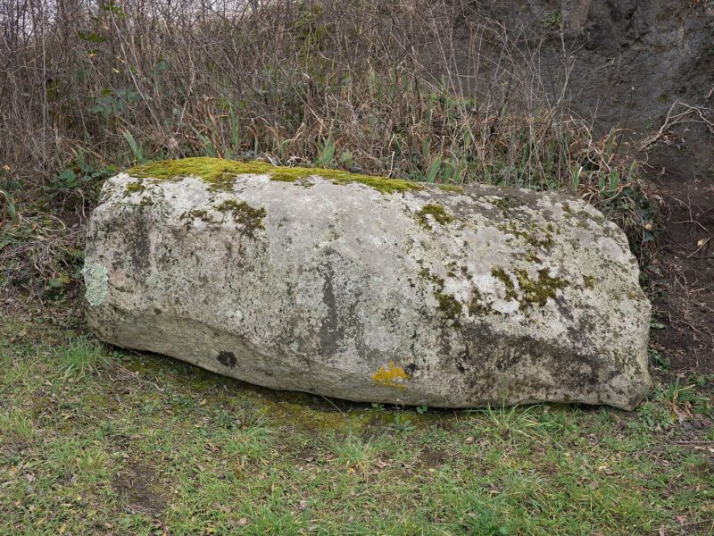 Menhir couché du Puy de la Poix, en Limagne