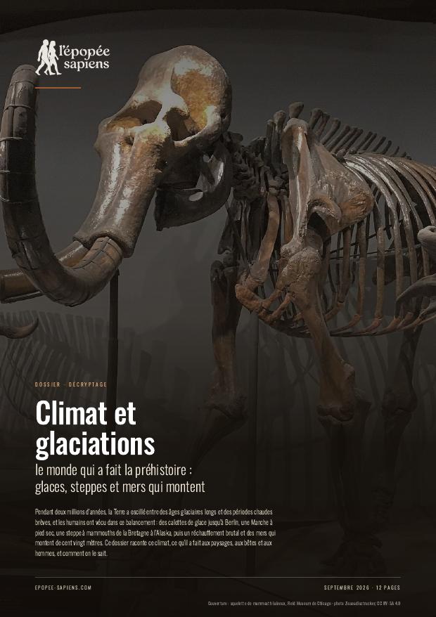 Couverture, Climat et glaciations, le monde qui a fait la préhistoire