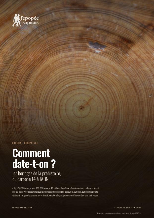 Couverture, Comment date-t-on ? Les horloges de la préhistoire, du carbone 14 à l’ADN