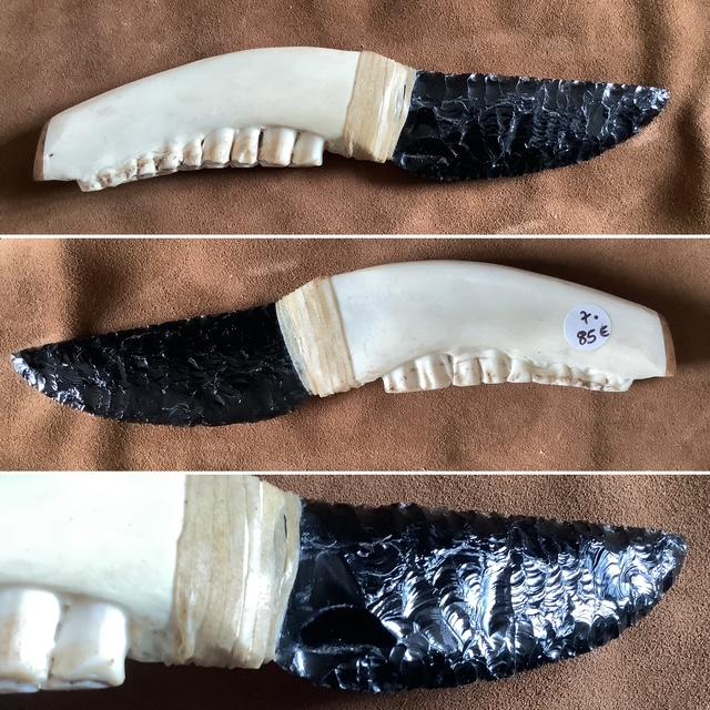 Couteau obsidienne (N°25-07)