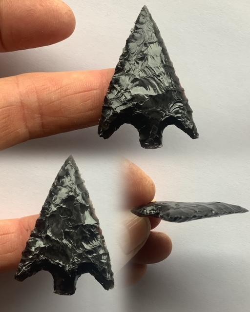 Armature de flèche en Obsidienne 5.7 cm n° 25-2