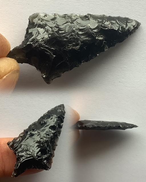 Armature de flèche en Obsidienne 4.8 cm n° 25-4