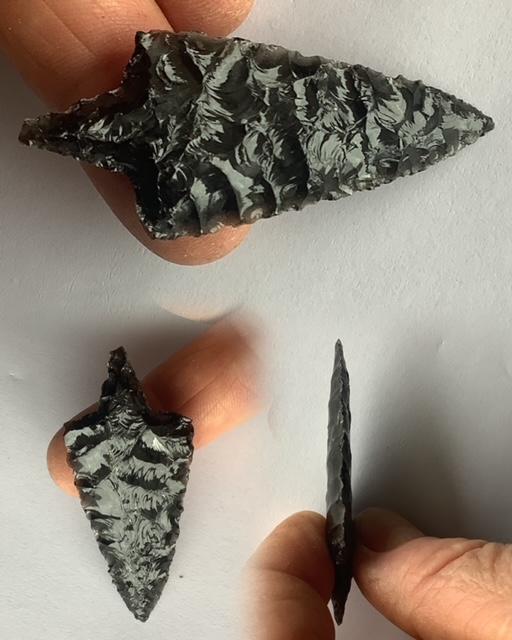 Armature de flèche en Obsidienne 6.2 cm n° 25-6
