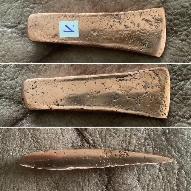 Lame de hache en cuivre type ÖTzi (25-1)