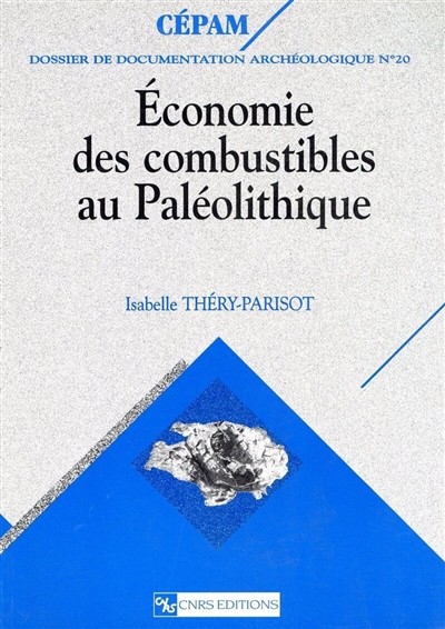 Couverture du livre « Économie des combustibles au Paléolithique. Expérimentation, taphonomie, anthracologie »