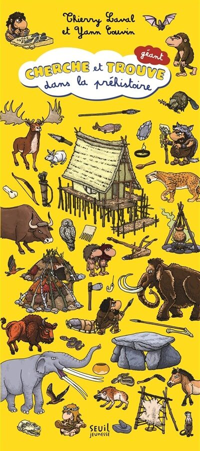 Couverture du livre « Cherche et trouve dans la préhistoire. Géant »