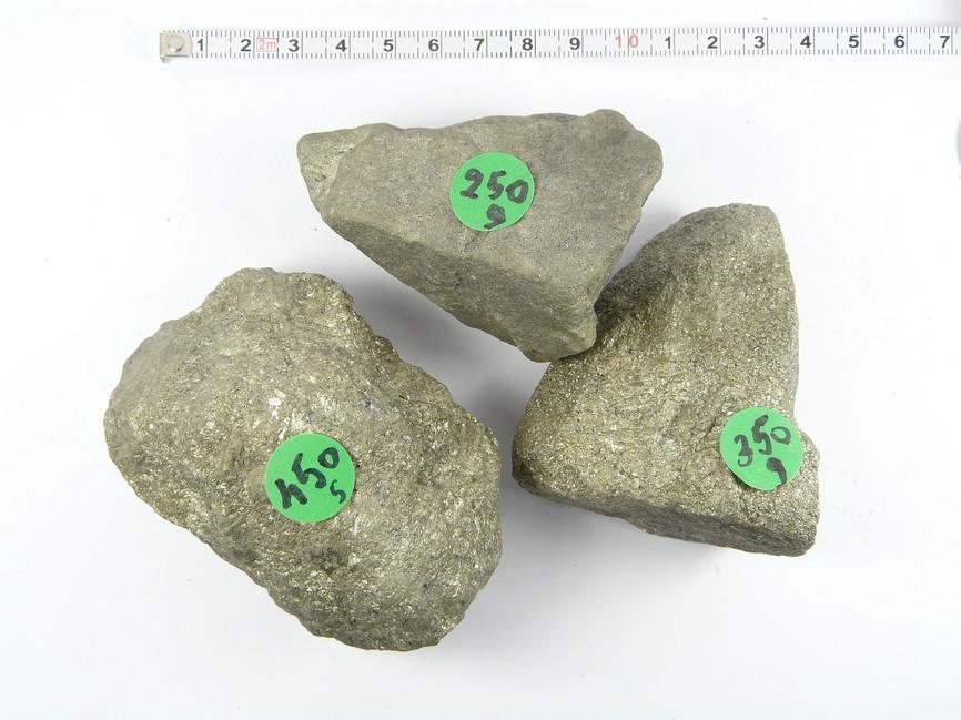 Nodules de pyrite massive à l'unité