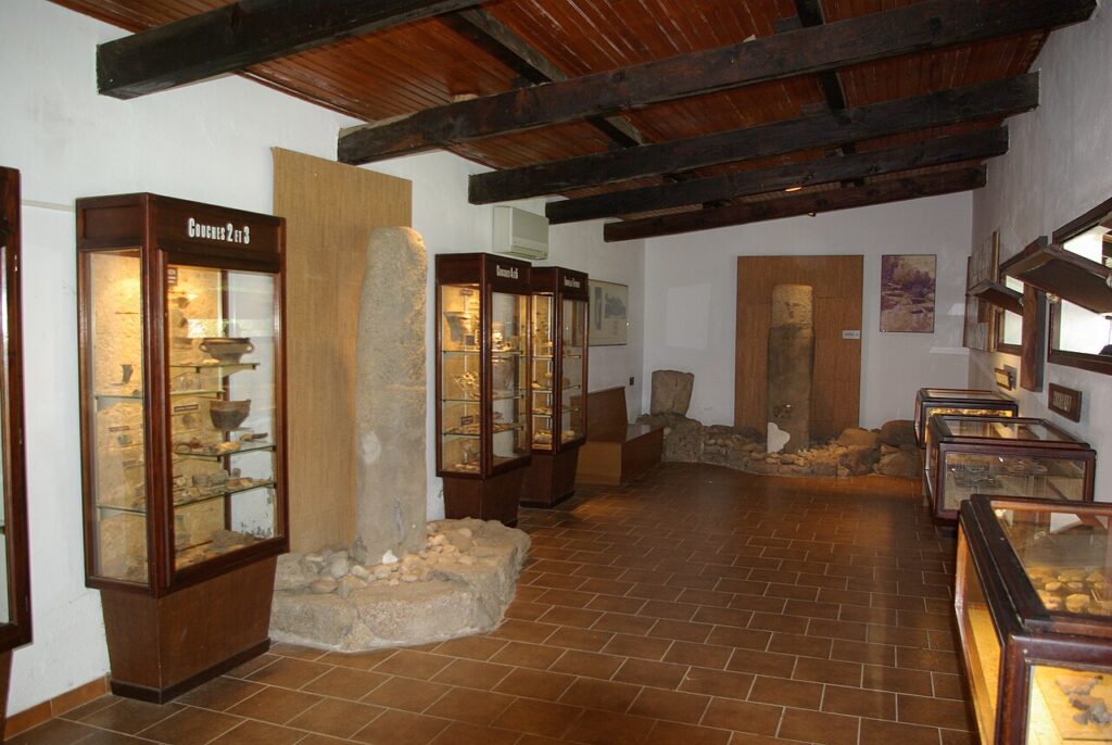 Salle d’exposition du musée du site