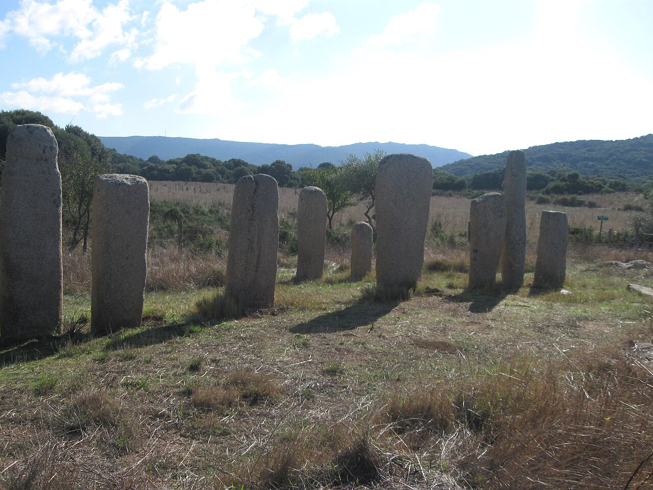 Alignement d’I Stantari sur le plateau de Cauria, près de Sartène