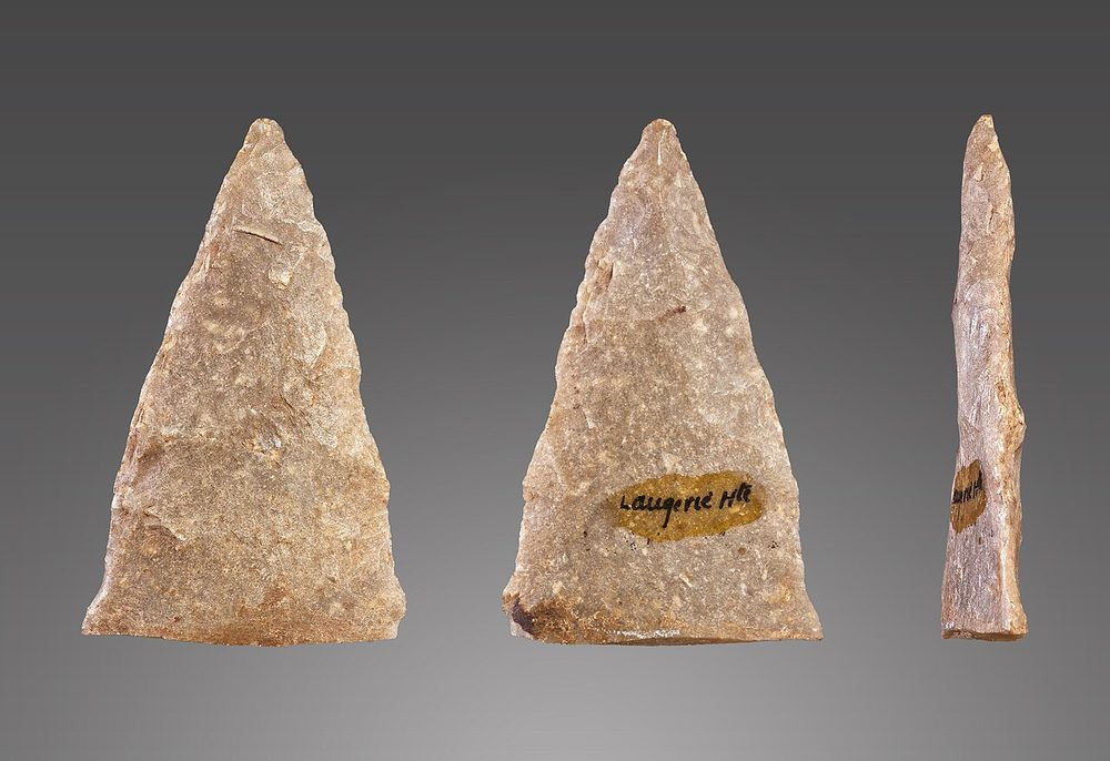 Feuille de laurier en silex, Laugerie-Haute (Dordogne)